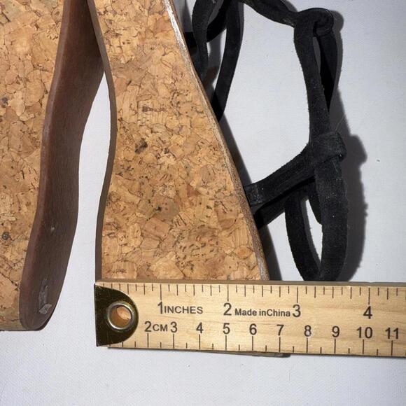 K Jacques St. Tropez Boho Wood Clog Leather Strap Wedge Sandals Brown 7.5-8 39 - Picture 10 of 15